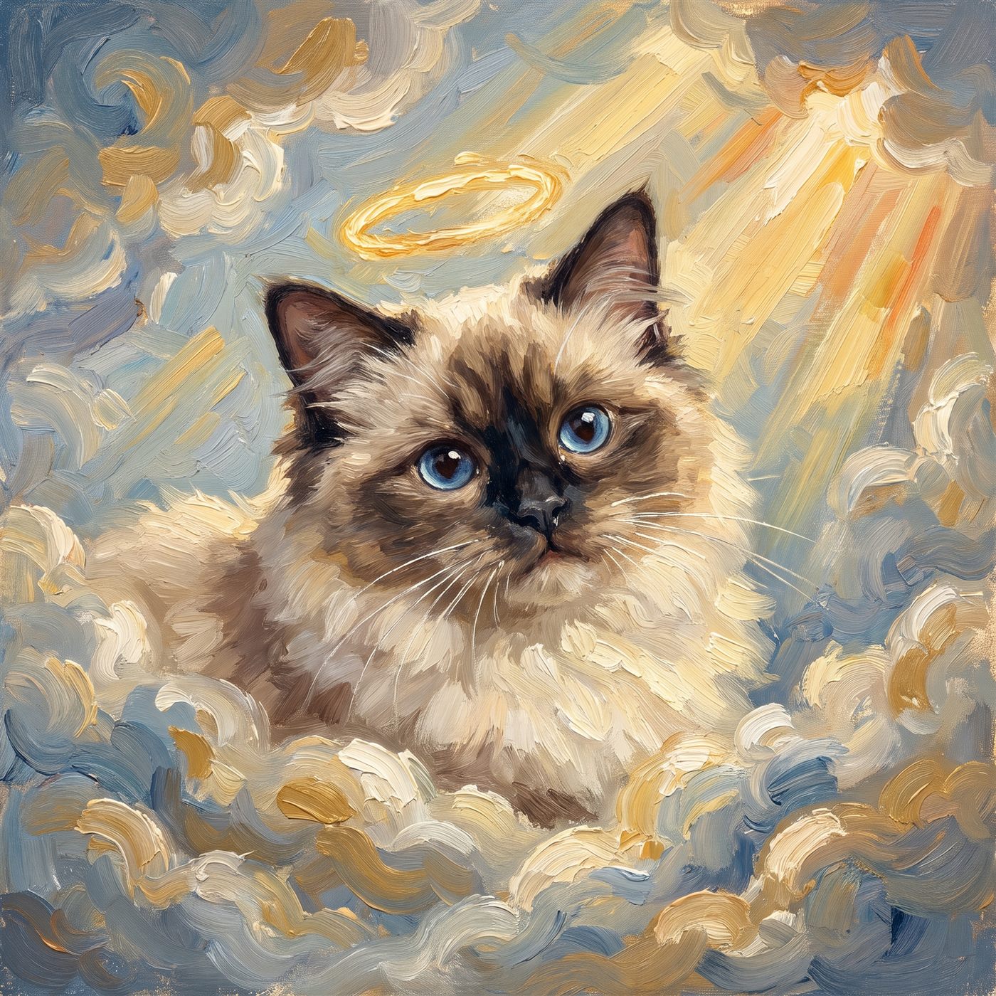 The Angel — framed pet portrait