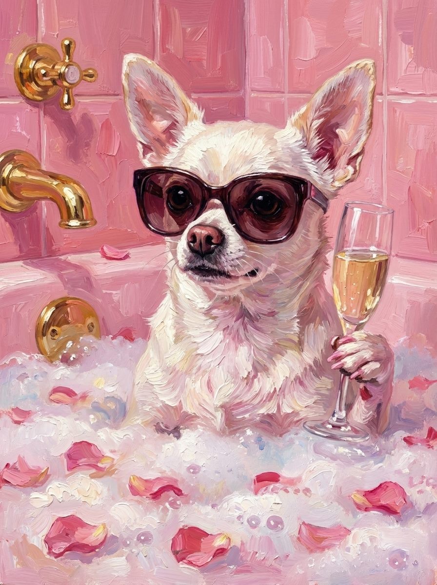 The Bombshell — framed pet portrait