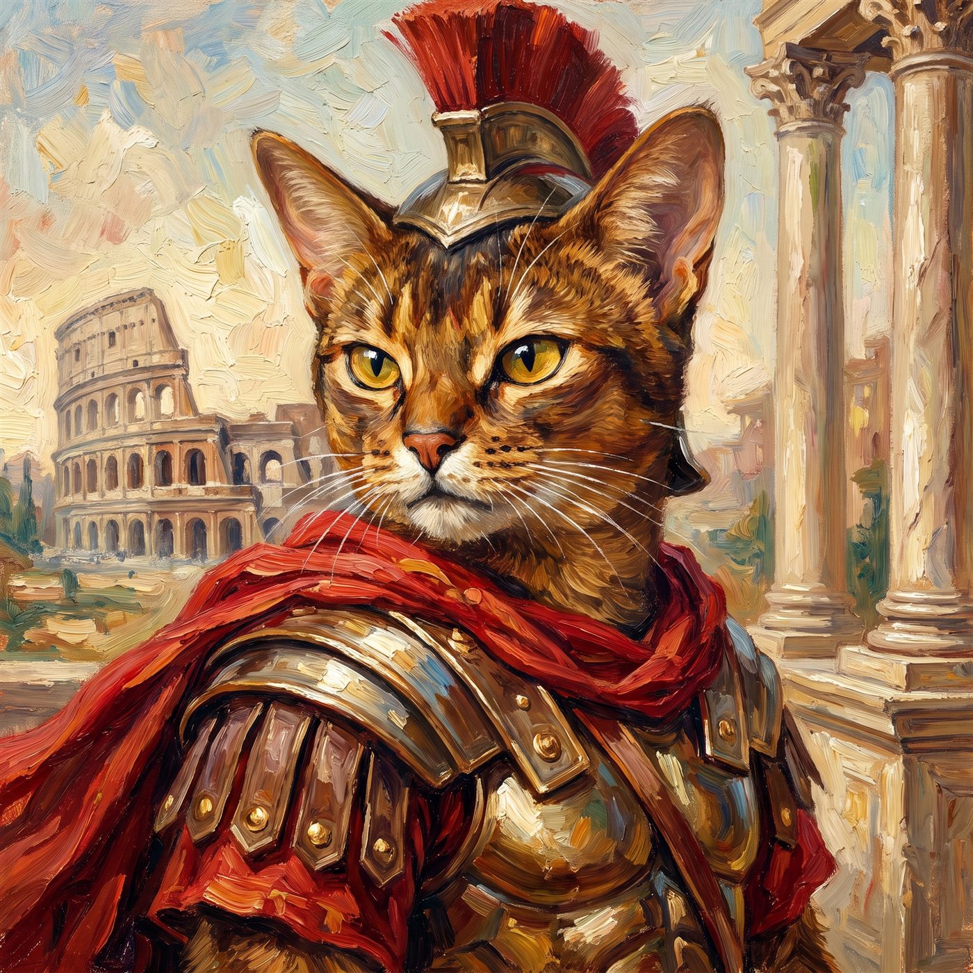 The Centurion — framed pet portrait