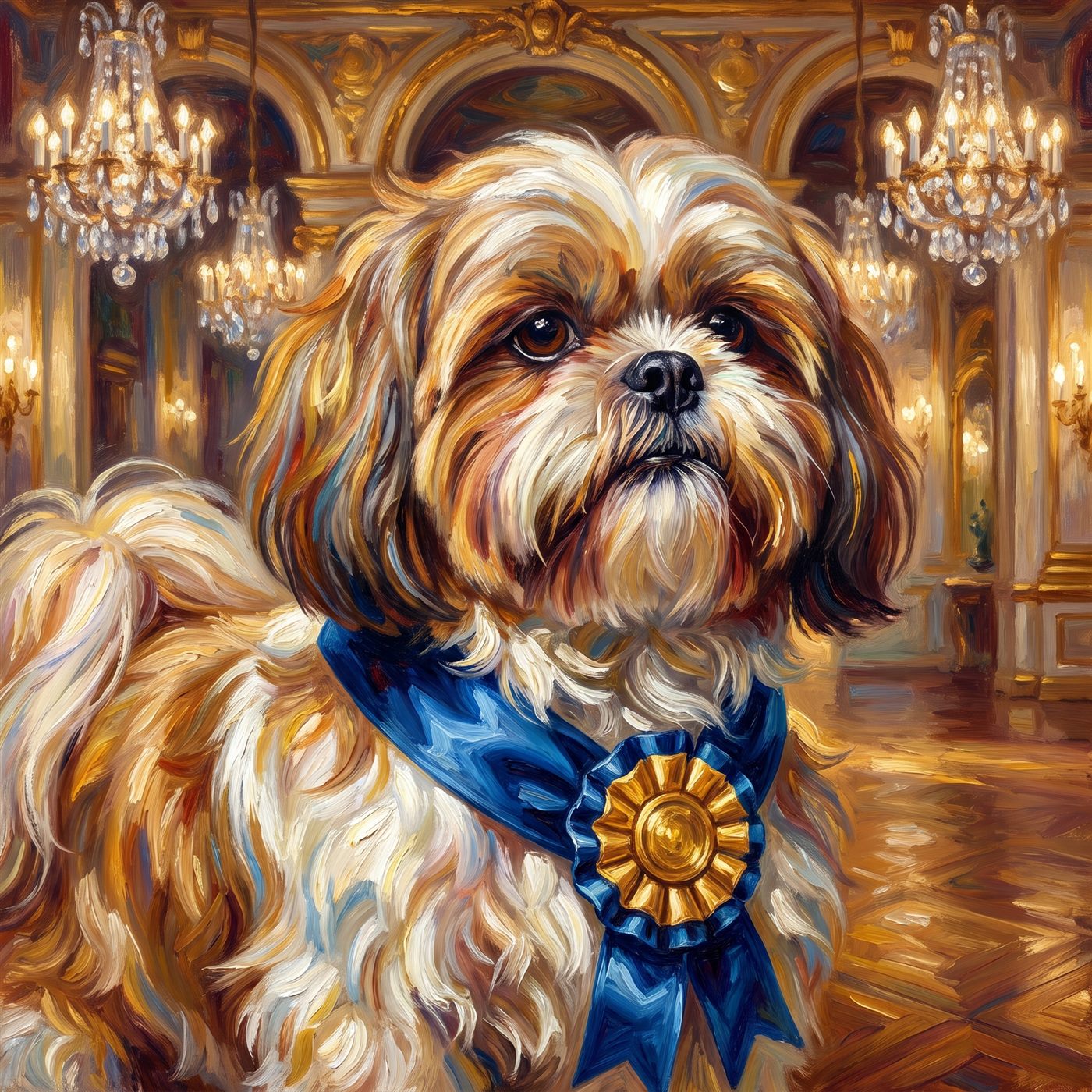 The Champion — framed pet portrait