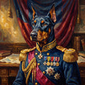 The General — framed pet portrait