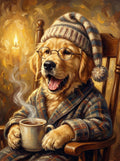 The Old Softie — framed pet portrait