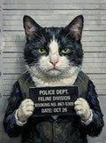 The Usual Suspect — framed pet portrait